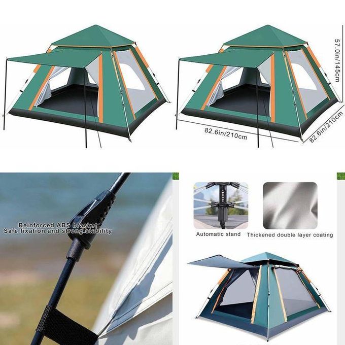 6-Person Pop-Up Camping Tent – Water-Resistant & Windproof Dome, Easy Setup, Portable Outdoor Use