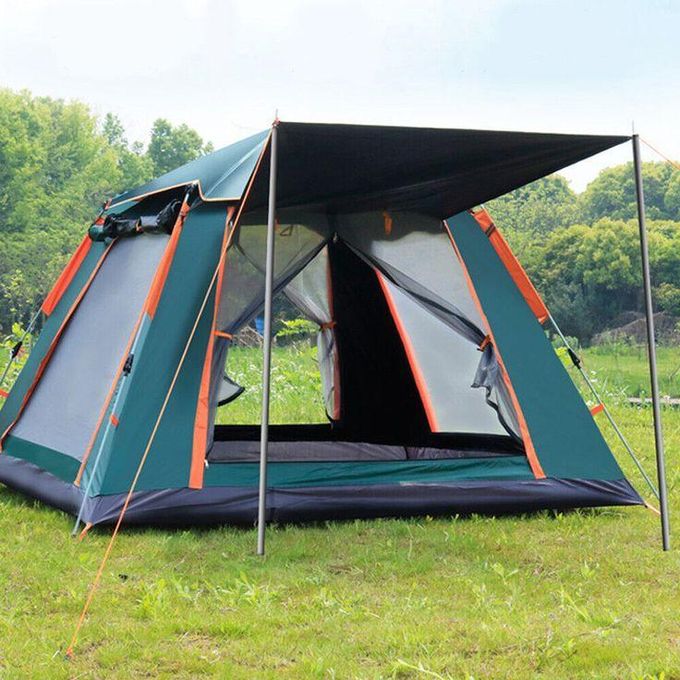 6-Person Pop-Up Camping Tent – Water-Resistant & Windproof Dome, Easy Setup, Portable Outdoor Use