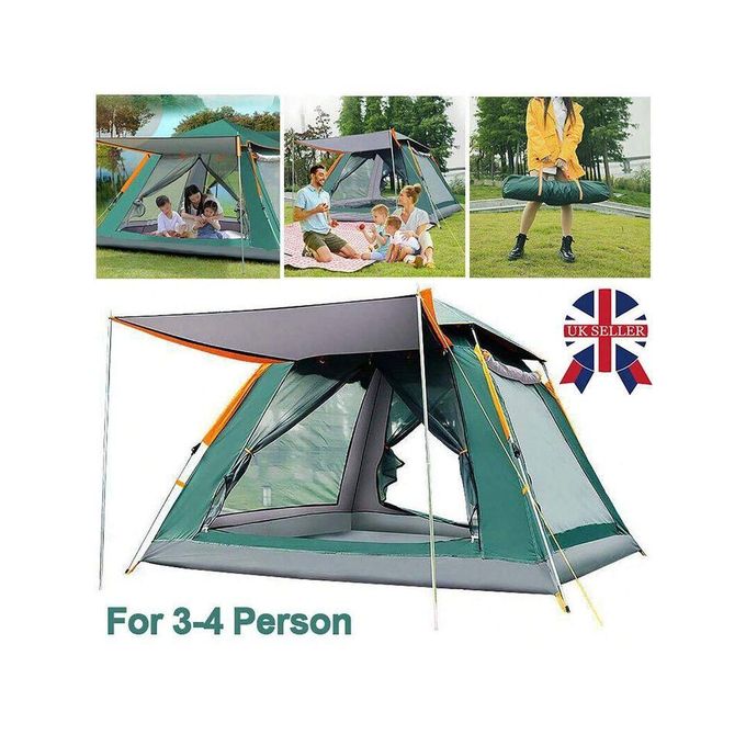 6-Person Pop-Up Camping Tent – Water-Resistant & Windproof Dome, Easy Setup, Portable Outdoor Use