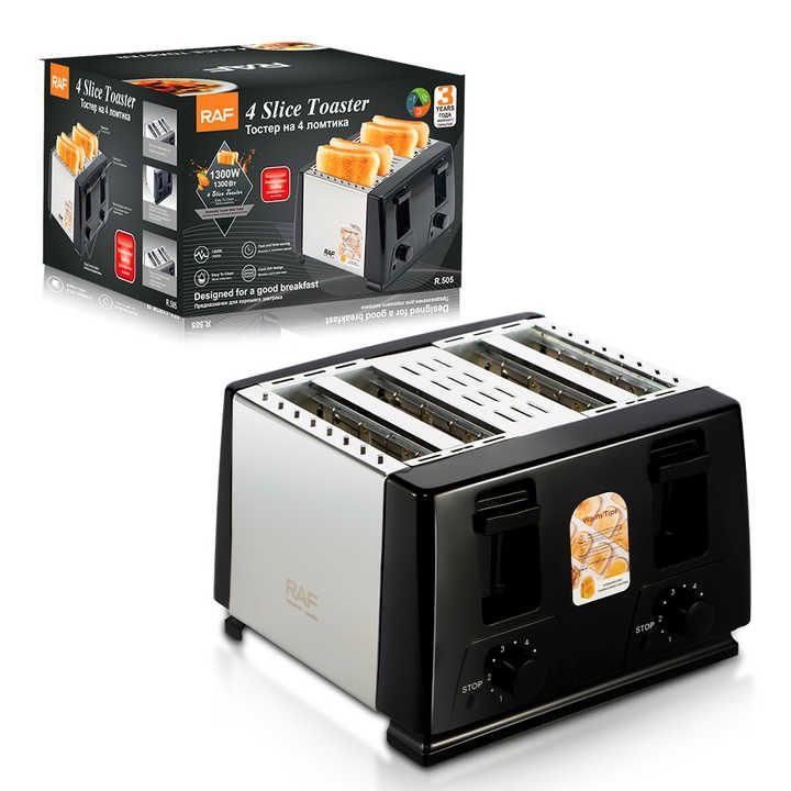 RAF .505 4-Slice Bread Toaster | 1300W Powerful Heating, Adjustable Browning & Easy Cleaning - LIFE STORES UGANDA