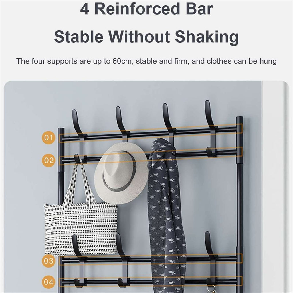 4-Tier Shoe & Hat Rack – Space-Saving Steel Organizer