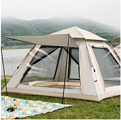6-Person A-Frame Camping Tent – Insect-Proof, Waterproof, Automatic, Comfortable Family Outdoor Tent