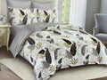 4-Pcs Duvet Set 5x6 with 2 Pillows, 1 Bedsheet & 1 Duvet Cover - Complete Bedding Package