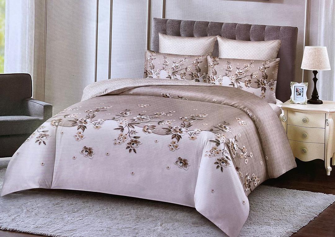 4-Piece 6x6 Duvet Set with 2 Pillows, 1 Bedsheet & 1 Duvet Cover - Complete Queen Bedding Set