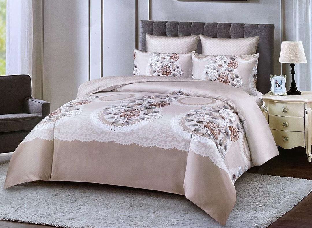 4-Piece 6x6 Duvet Set with 2 Pillows, 1 Bedsheet & 1 Duvet Cover - Complete Queen Bedding Set
