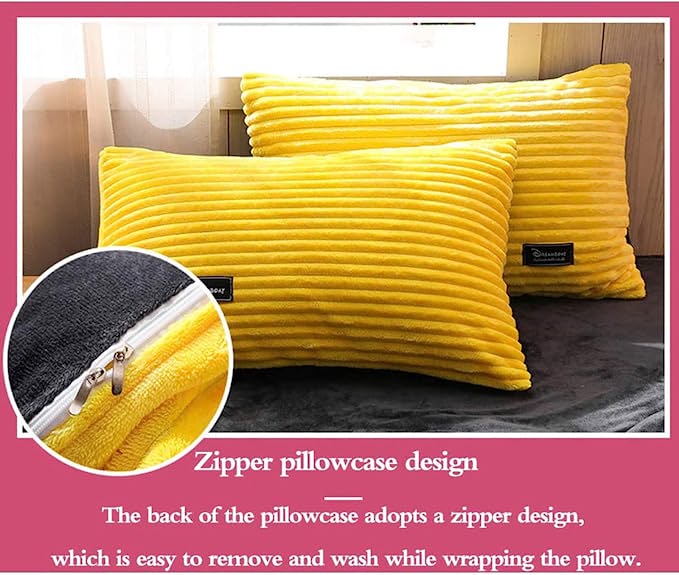 4-Piece Classic Black Velvet Duvet Cover Set - Plush & Luxurious Bedding with Bedsheet & Pillowcases