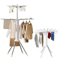 Foldable 360° Rotating Octopus Clothes Drying Rack – 16 Rods, Multi-Layer Design & Wheels