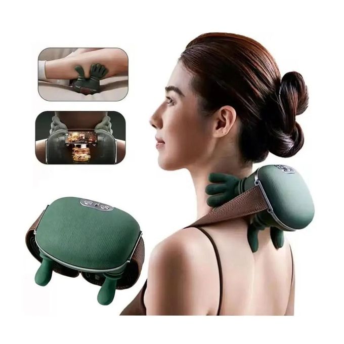 Neck & Shoulder Massager – 3-Speed Kneading Massage with Red-Light Warm Compress