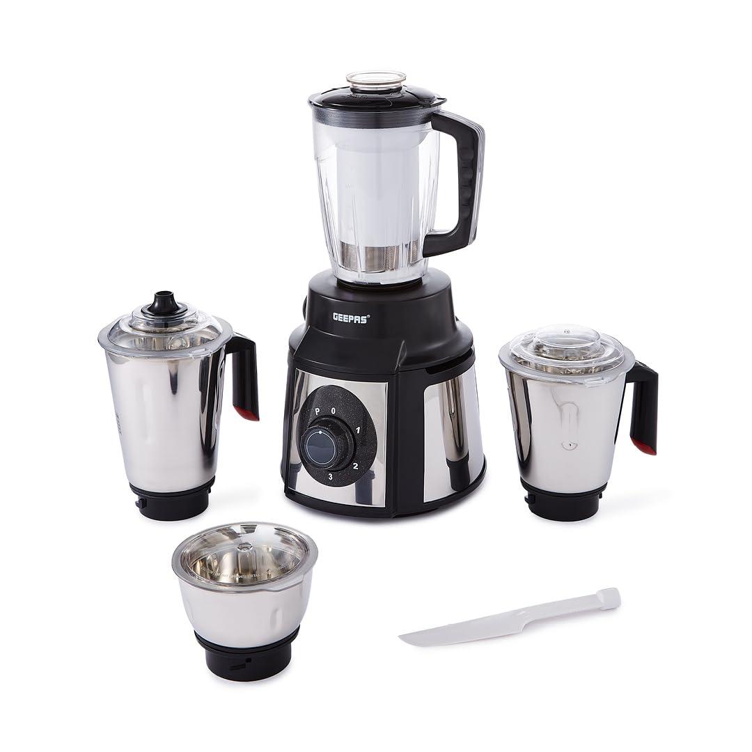 Geepas GSB5457N 5-IN-1 Mixer Grinder – 1000W Power for Effortless Cooking - LIFE STORES UGANDA