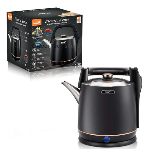 1.8L Stainless Steel Electric Kettle – 1000W Fast Boiling, Safety Auto-Off, Red