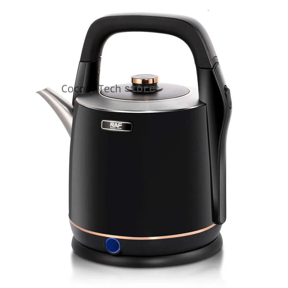 1.8L Stainless Steel Electric Kettle – 1000W Fast Boiling, Safety Auto-Off, Red