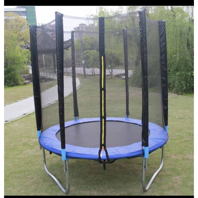 6FT Heavy-Duty Trampoline for Kids & Adults | Outdoor Trampoline with Enclosure Safety Net & Anchor Kit