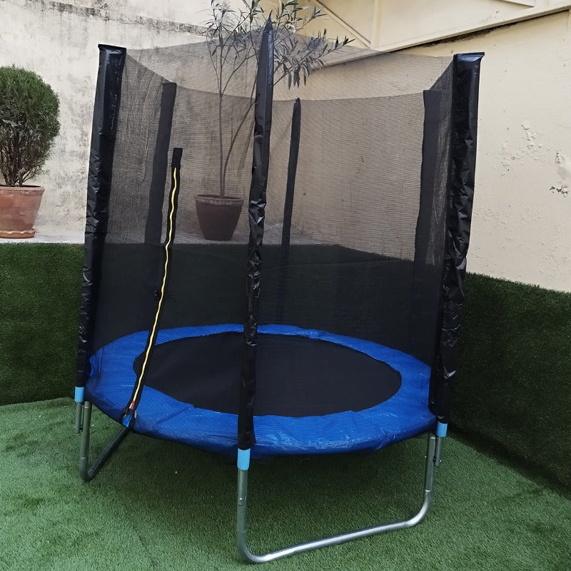 6FT Jumping Trampoline with Enclosure | Round Kids Trampoline