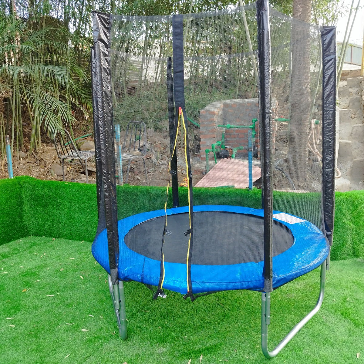 6FT Jumping Trampoline with Enclosure | Round Kids Trampoline