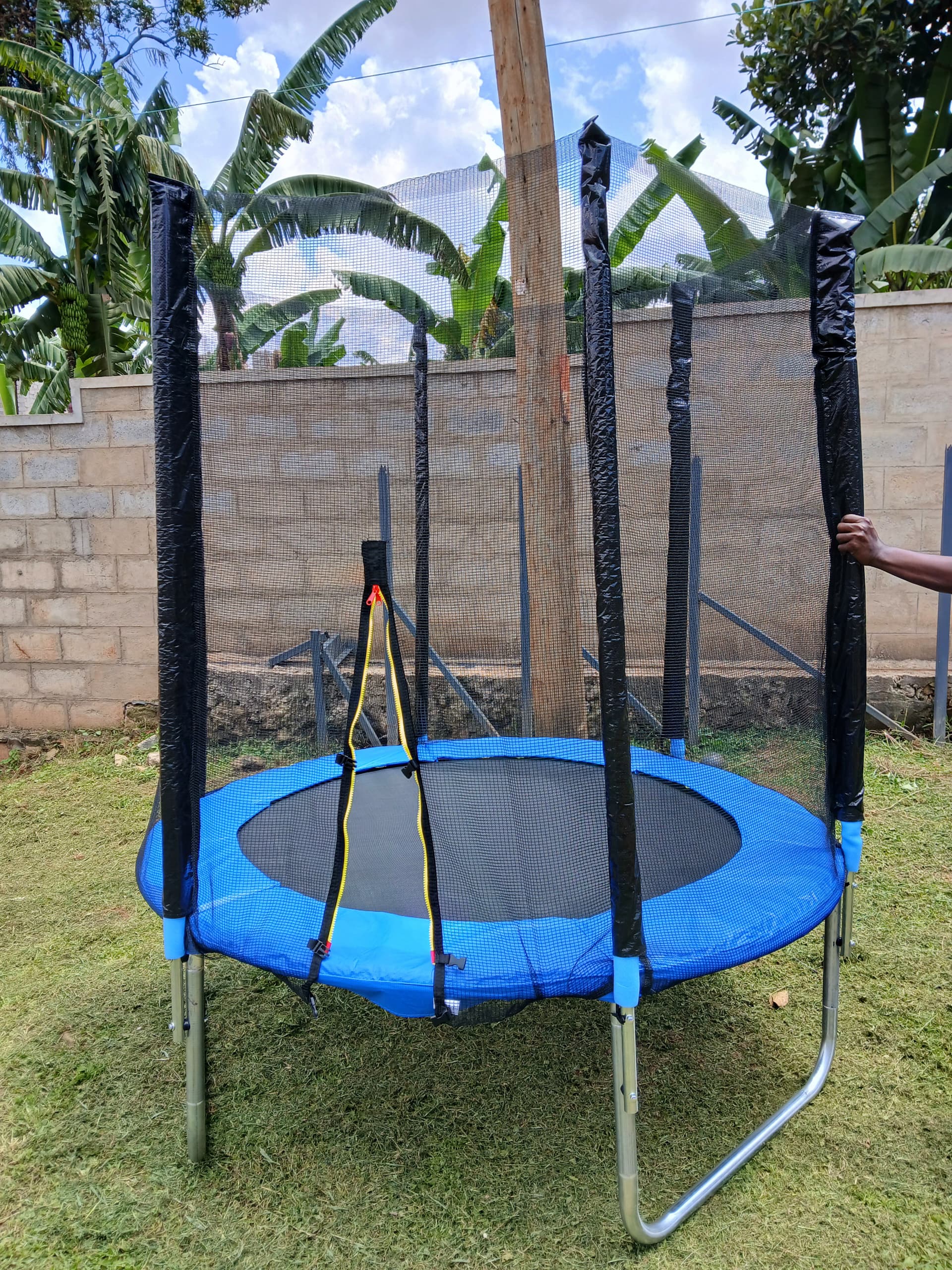 6FT Jumping Trampoline with Enclosure | Round Kids Trampoline
