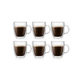 6PCS Double Wall Coffee Glasses – Lightweight, Heat-Resistant, Elegant Espresso Cups