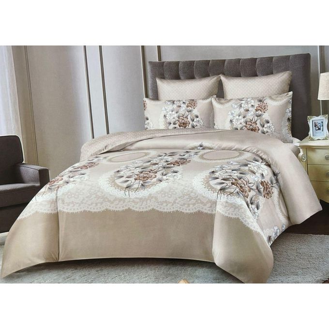 4-Piece HD 6x6 Bedcover Set | Includes Bedcover, Bedsheet & 2 Pillow Covers
