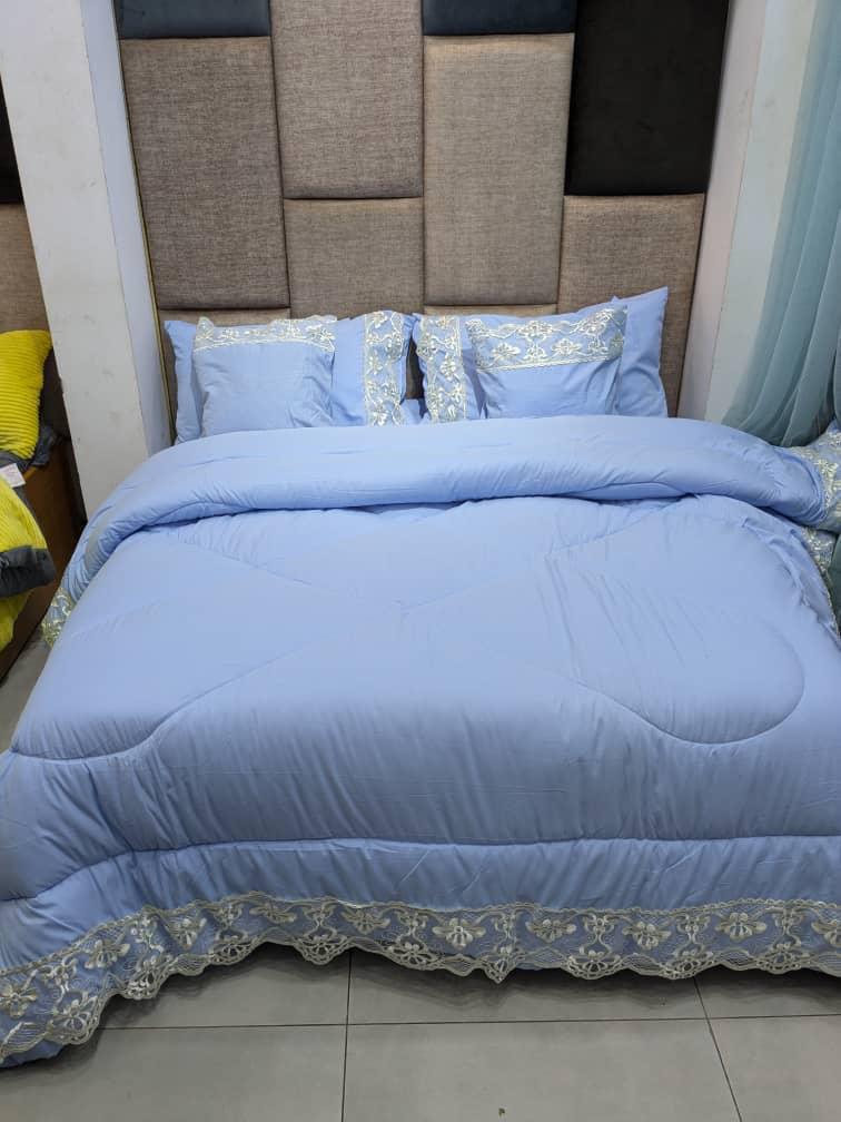 6-Piece Duvet Set | Complete Bedding with 2 Pillows & 2 Cushions Plus 1 Bed Sheet & 1 Duvet