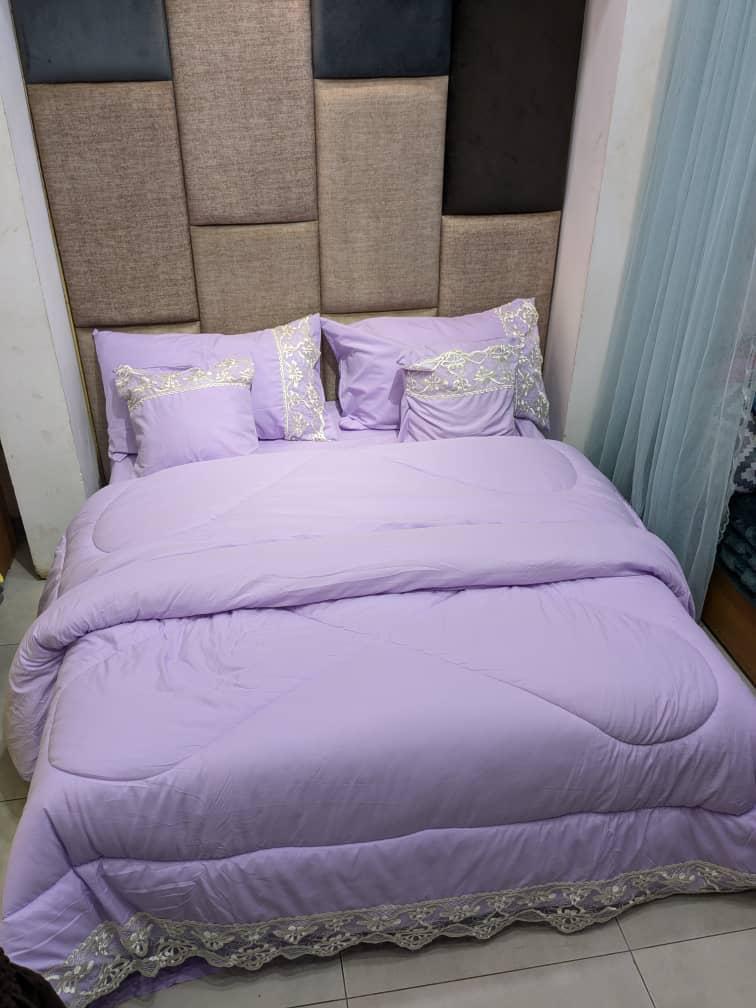 6-Piece Duvet Set | Complete Bedding with 2 Pillows & 2 Cushions Plus 1 Bed Sheet & 1 Duvet
