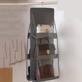 6-Pocket Handbag Organizer | Rotatable Hook & Transparent Windows | Tidy Storage Solution - LIFE STORES UGANDA