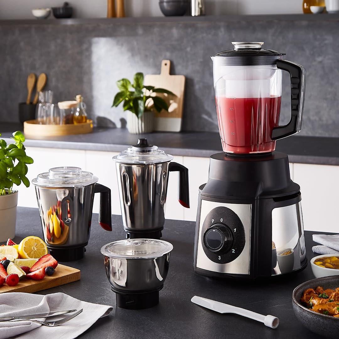 Geepas GSB5457N 5-IN-1 Mixer Grinder – 1000W Power for Effortless Cooking - LIFE STORES UGANDA