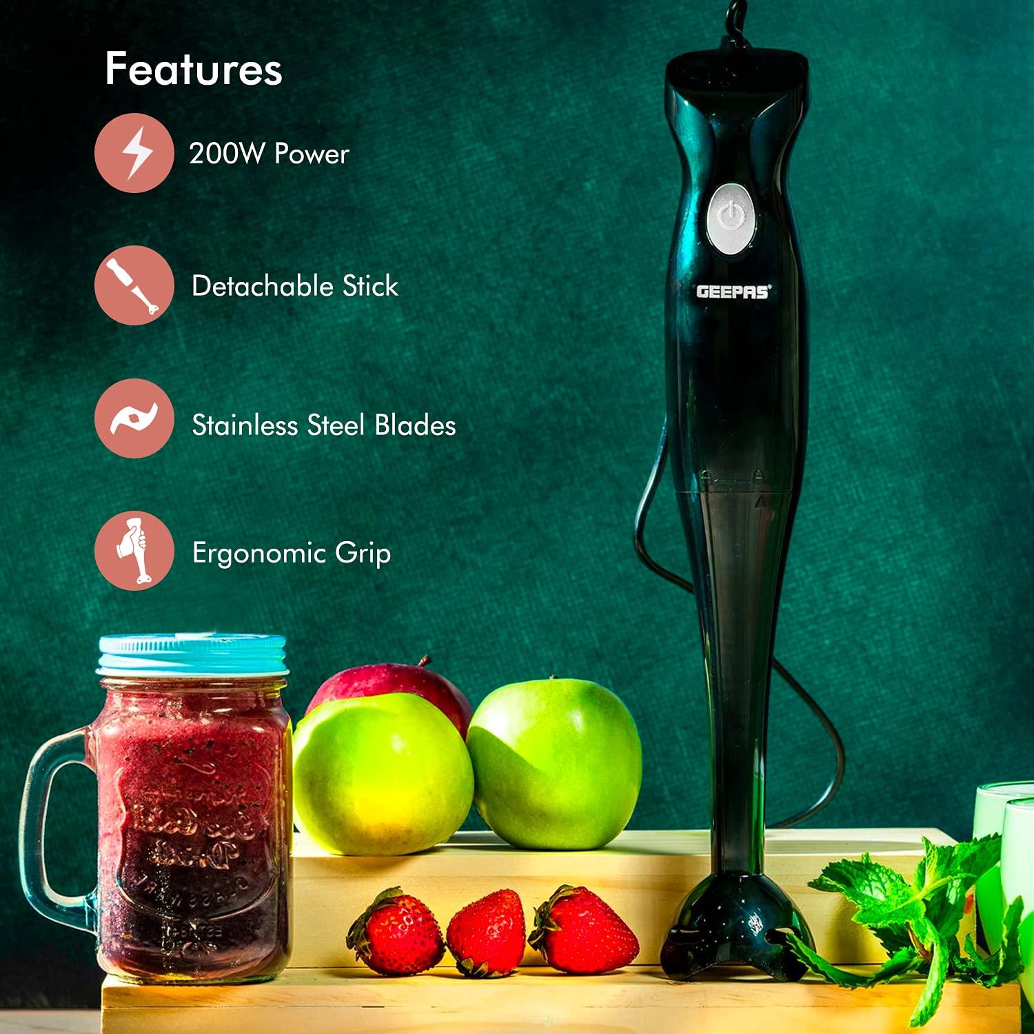 Geepas GHB5467 200W Hand Blender – Powerful & Versatile Kitchen Companion - LIFE STORES UGANDA