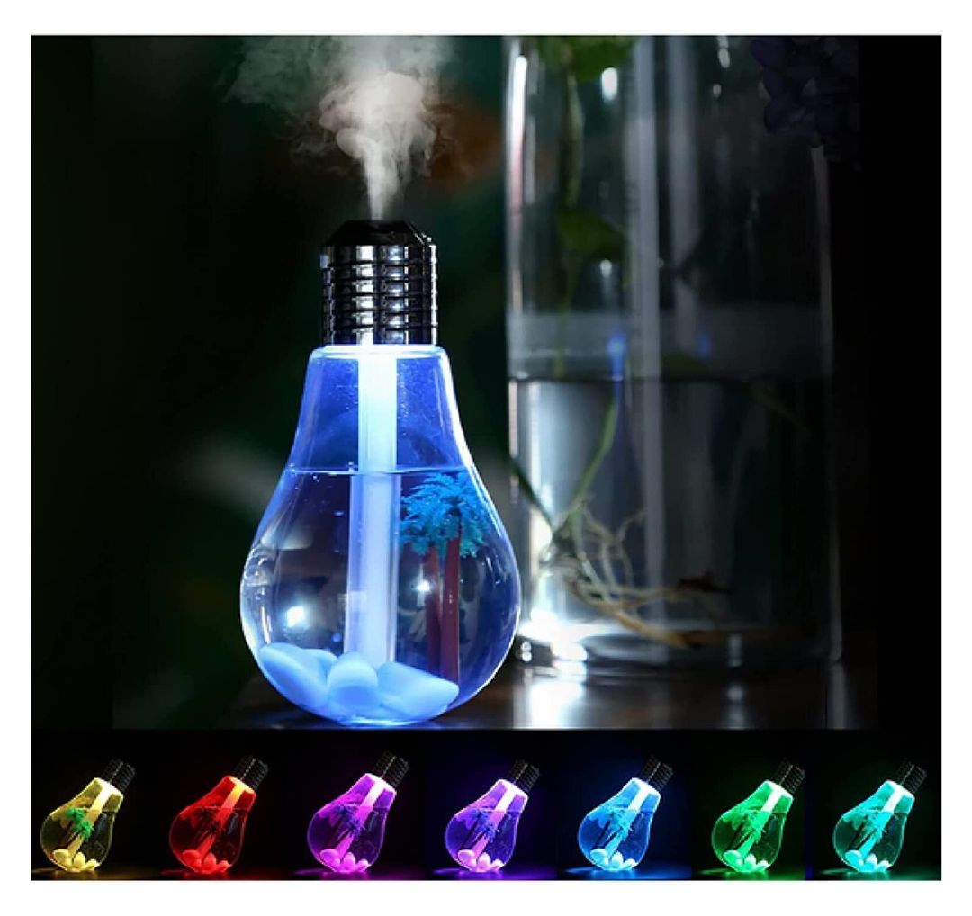 7-Color LED Humidifier – 400ml Silent Nano Atomization Air Moisturizer for Home, Office, and Dorm