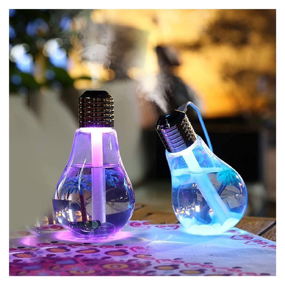 7-Color LED Humidifier – 400ml Silent Nano Atomization Air Moisturizer for Home, Office, and Dorm