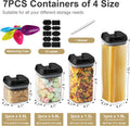 Airtight Food Storage Containers 7-Piece Set – BPA-Free, Stackable Kitchen & Pantry Organizers for Cereal, Flour, Pasta & More!
