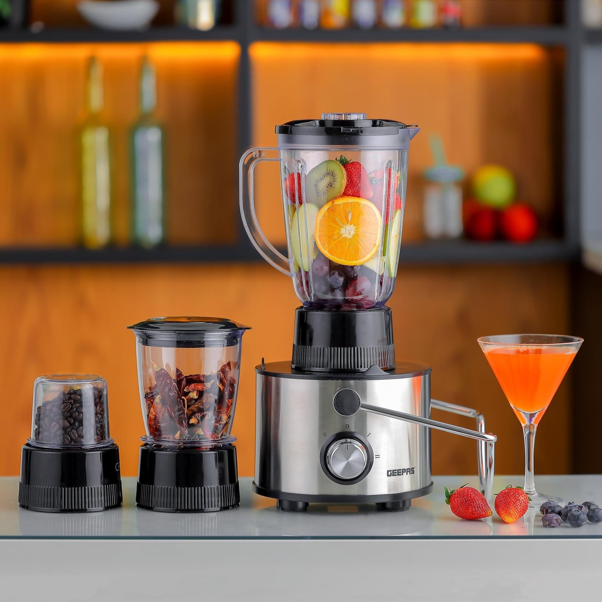 GEEPAS 4-in-1 Blender & Juicer Extractor Geepas GSB44016 - LIFE STORES UGANDA