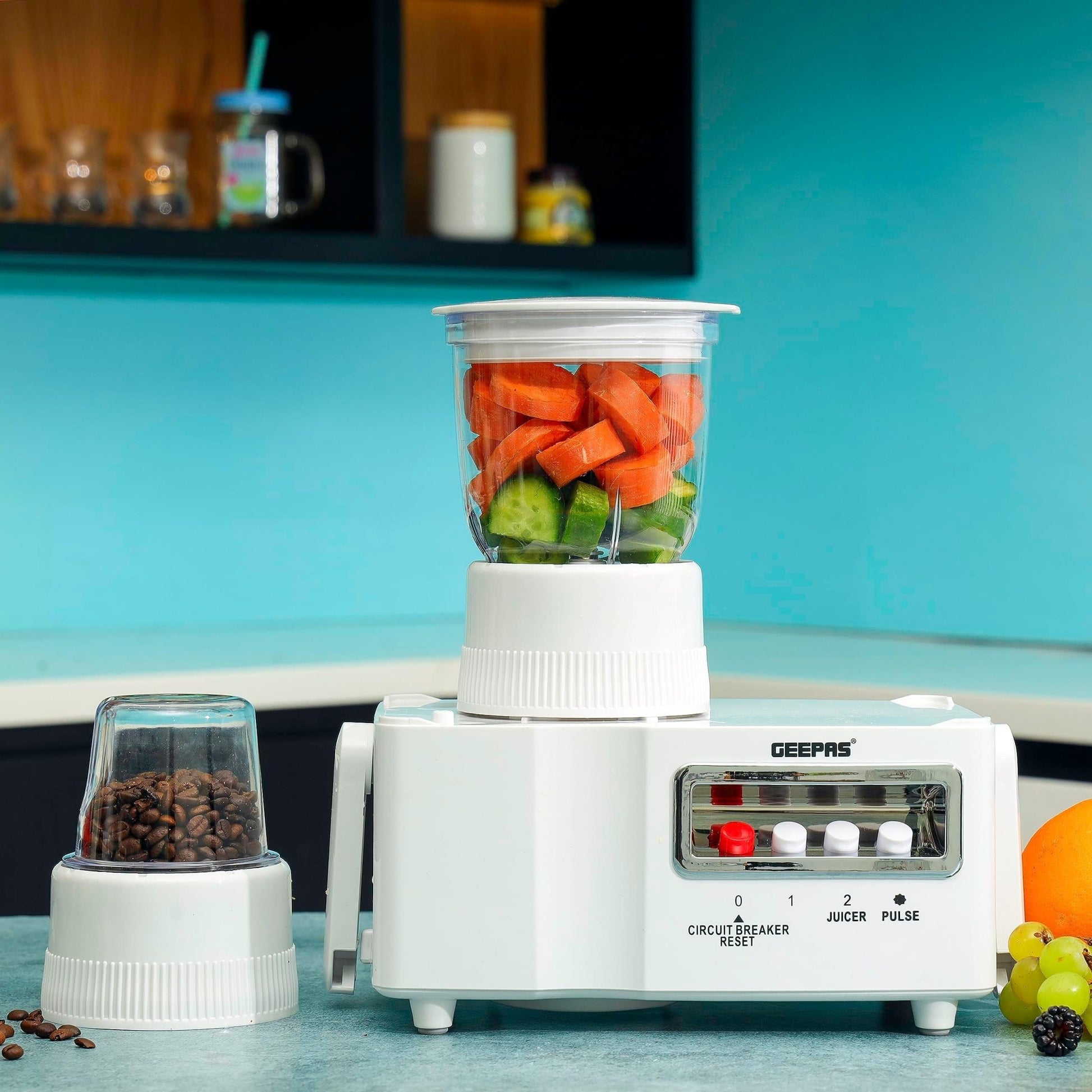 Geepas GSB6147 4-in-1 Food Processor – 650W Power for Effortless Cooking - LIFE STORES UGANDA