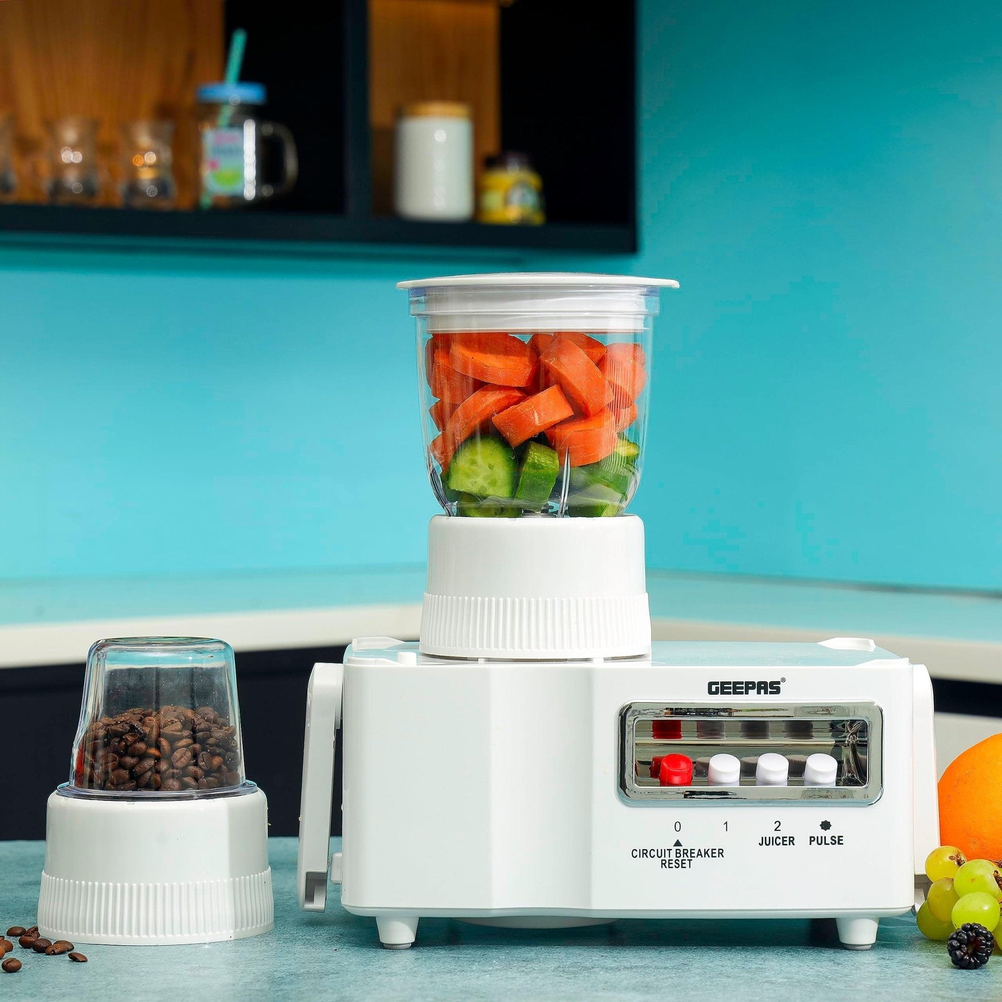 Geepas GSB6147 4-in-1 Food Processor – 650W Power for Effortless Cooking - LIFE STORES UGANDA