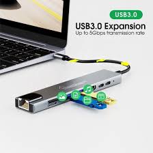 Type-C,  8-in-1 USB-C Hub – Power, Ports & 4K in Your Pocket