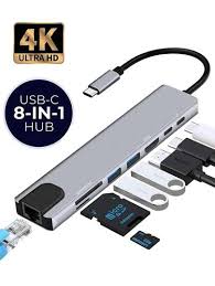 Type-C,  8-in-1 USB-C Hub – Power, Ports & 4K in Your Pocket