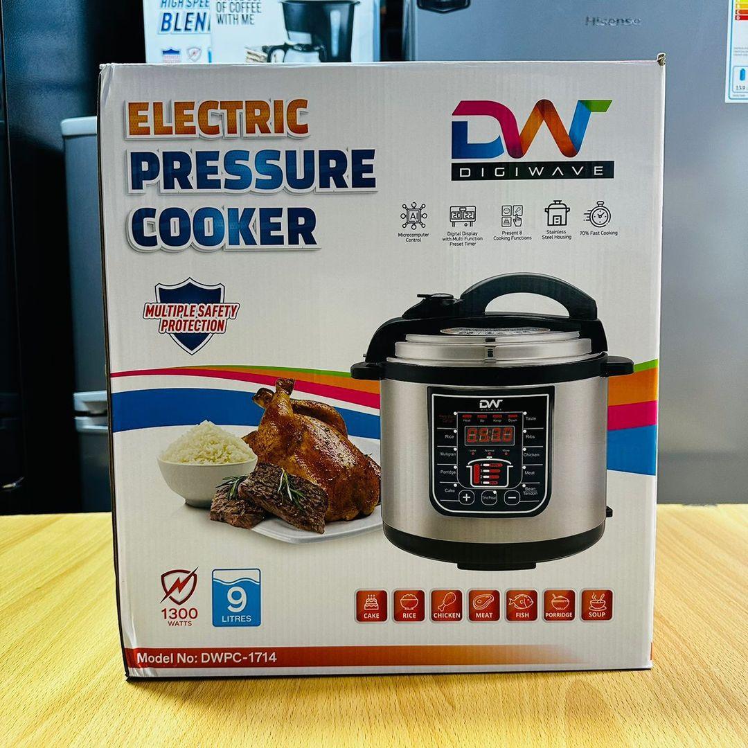 Digi Wave DWPC-1714 9L Electric Pressure Cooker | Fast Cooking, Multiple Functions & Safety Features – 1300W - LIFE STORES UGANDA
