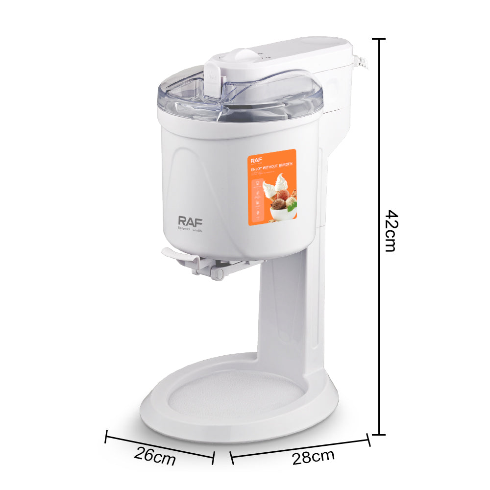 RAF Automatic Ice Cream Maker | 1L Homemade Frozen Dessert Machine (Model R.0901R)