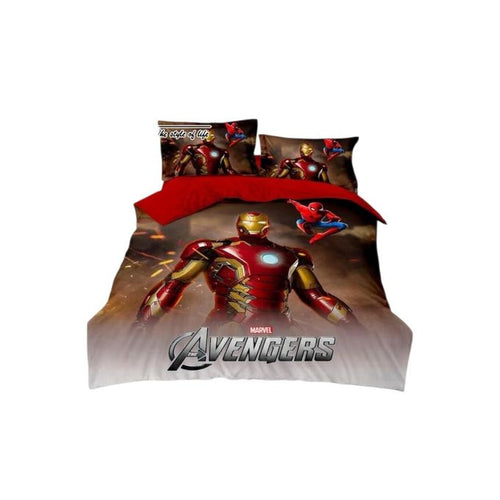 3-Piece Avengers Iron Man Duvet Set | Kids Superhero Bedding Collection