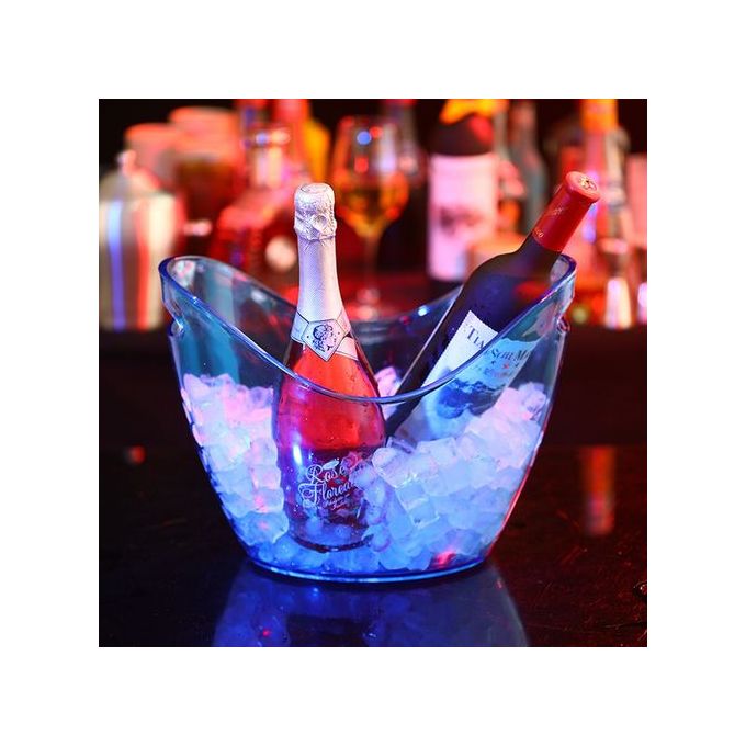 8L Clear Acrylic Ice Bucket | Large Party Drink Chiller for Wine & Champagne