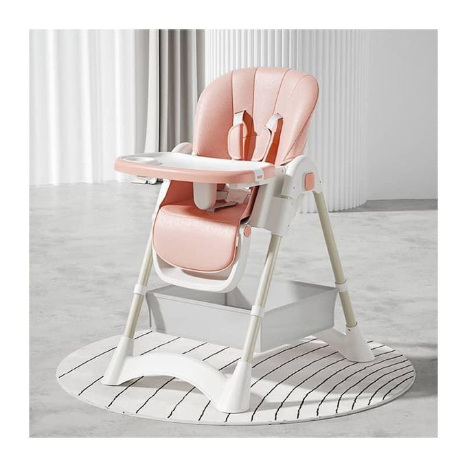 Adjustable Baby High Feeding Chair | Foldable Portable High Chair with Removable Tray | Space-Saving Dining Chair for Babies & Toddlers