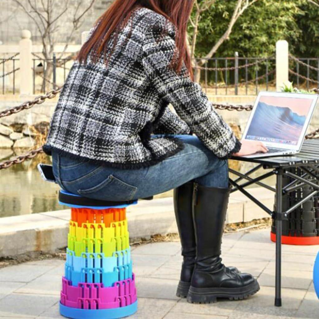 Adjustable, Folding Camping Stool – Portable and Sturdy for Indoor and Outdoor Use - LIFE STORES UGANDA
