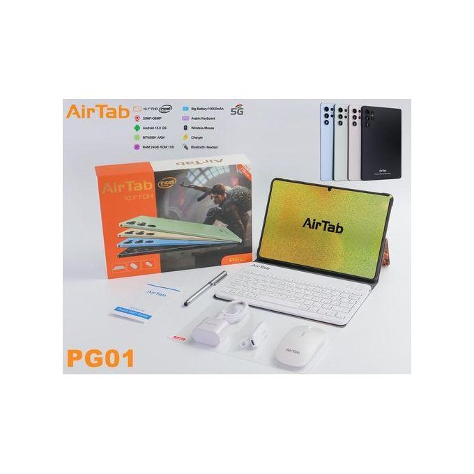AirTab PG01 Gaming Tablet PC | 10.1" FHD 24GB RAM 1TB Storage Android 15