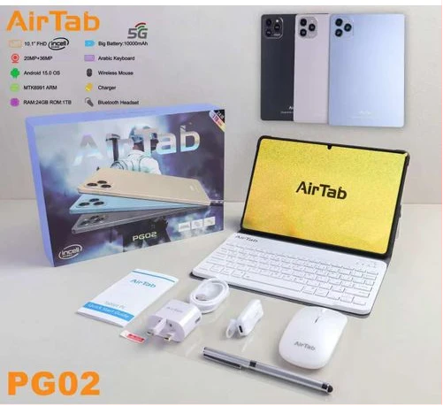 AirTab PG02 Gaming Tablet PC | 10.1" FHD 24GB RAM 1TB Storage Android 15