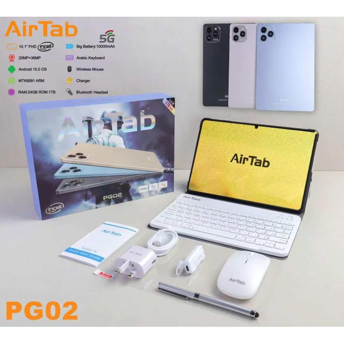 AirTab PG02 Gaming Tablet PC | 10.1" FHD 24GB RAM 1TB Storage Android 15