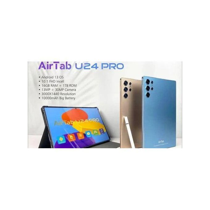 AirTab U24 PRO Tablet | 10.1" FHD 16GB RAM 1TB Storage 5G Android 13