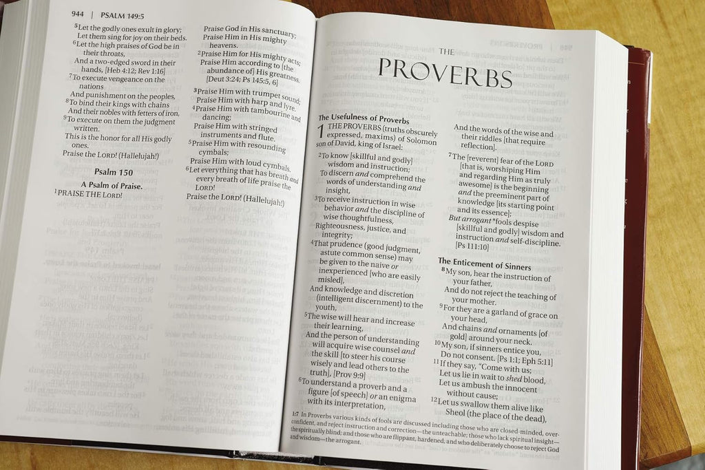 Amplified Bible Large Print Edition | Updated Version with Enhanced Understanding | 12-Point Type, Ribbon Marker, Presentation Page | Easy-to-Read Study Bible