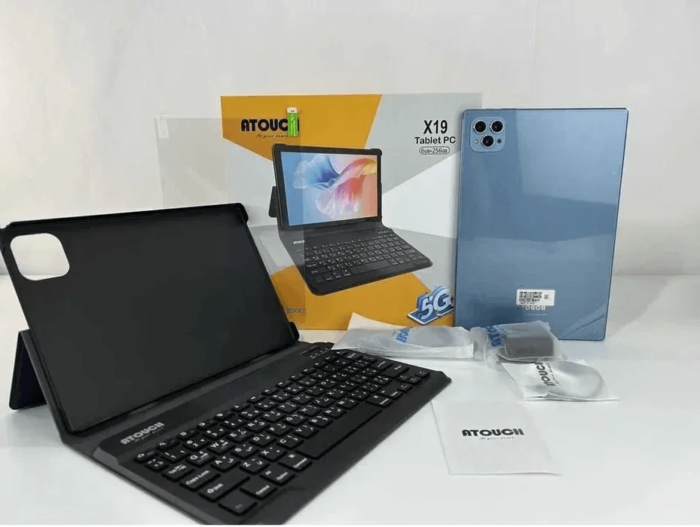 Atouch X19 Life Tablet | 10" 8GB RAM 512GB Storage 5G Android with Keyboard