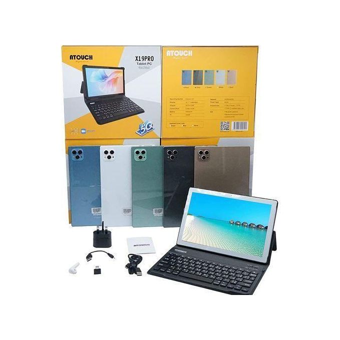 Atouch X19 Pro Tablet PC | 10.1" 8GB RAM 256GB Storage 5G Android 12