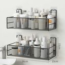 No-Drill Bathroom Shower Caddy – Adjustable Wall-Mounted Shelf, Adhesive Storage Rack for Shampoo, Soap, and Toiletries, Modern Space-Saving Design