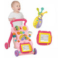 Baby Push Walker with Music | Walking Trolley Toy for Toddlers | Activity Walker with Lights & Sounds | Safe, Stable Pink Baby Walker Toy