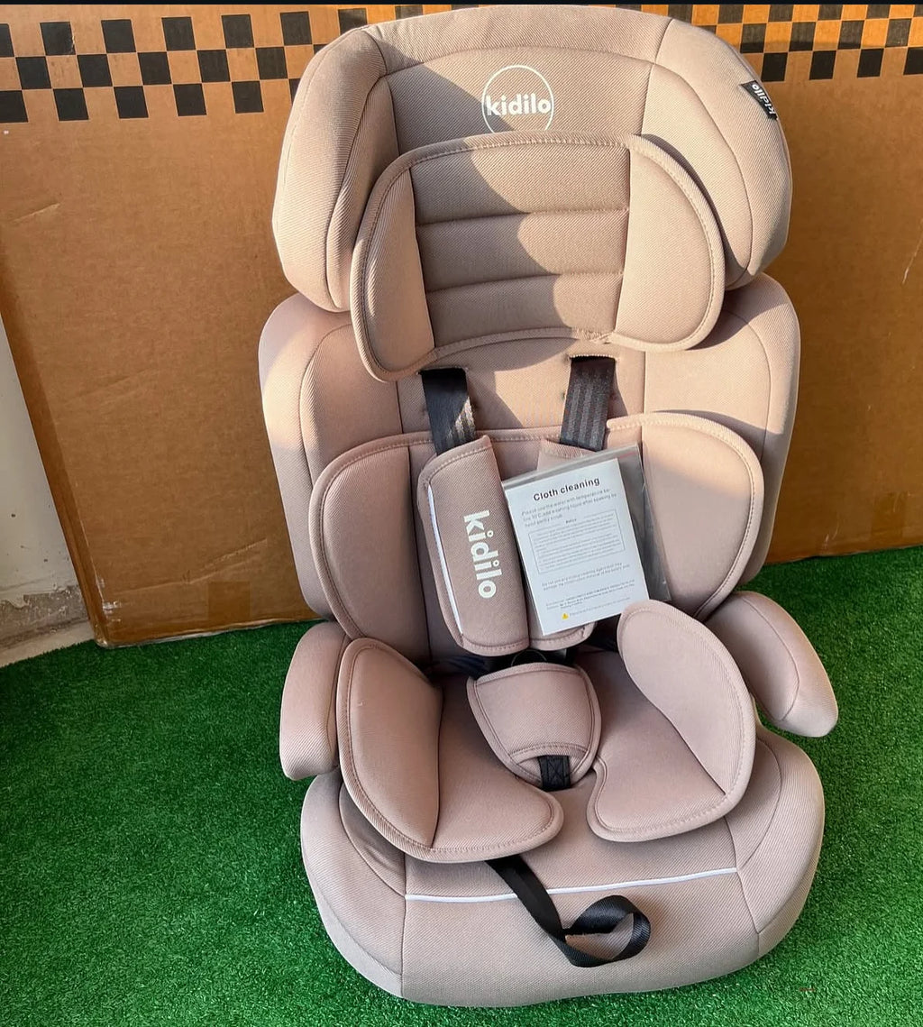 Kidilo 3-in-1 Baby Car Seat Booster | Height Adjustable, 5-Point Harness | For 9 Months to 12 Years (9-36kg) | Machine Washable Cover